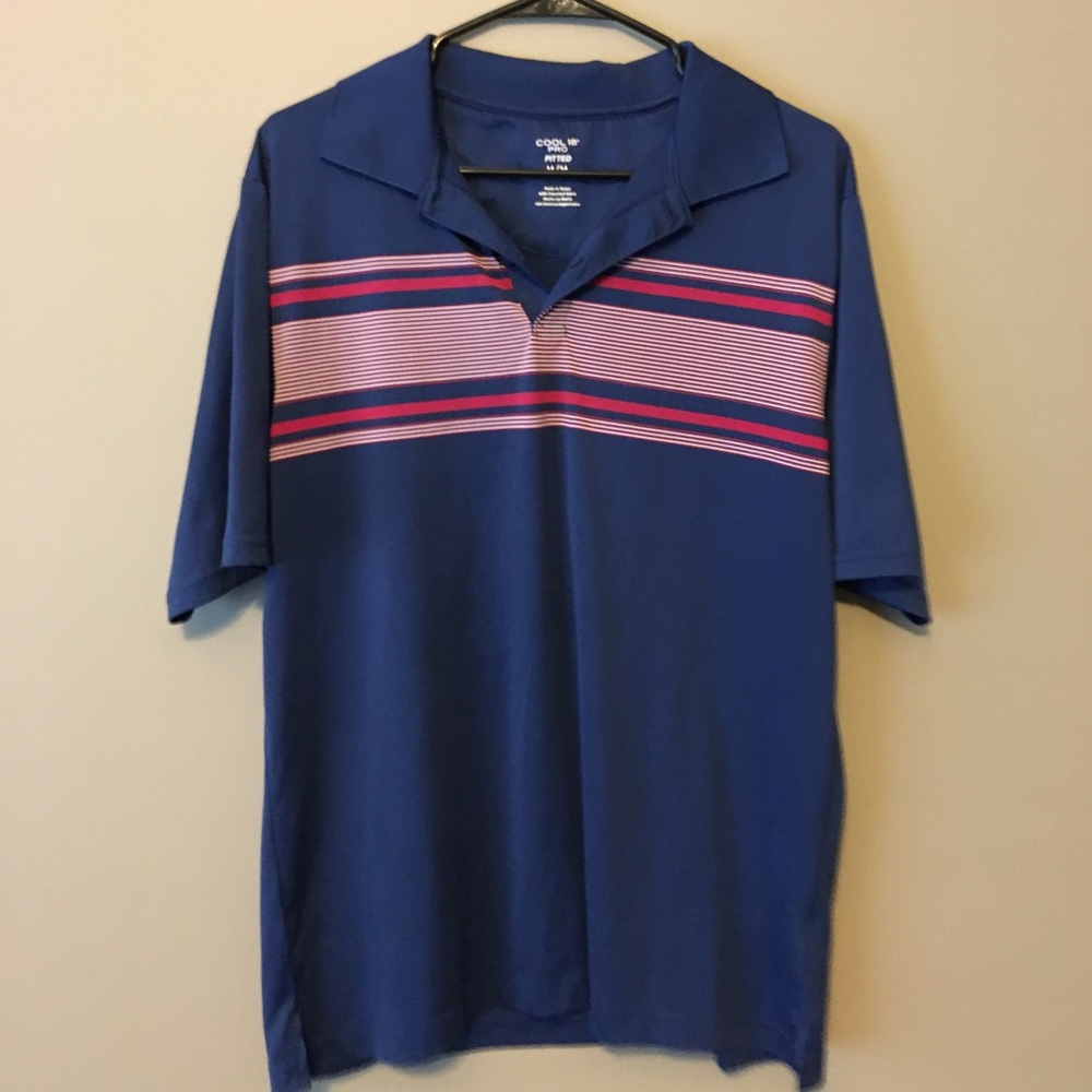 Blue/Pink Polo T Shirt